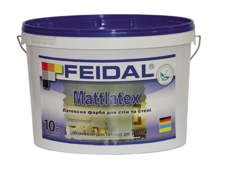 Фарба латексна Feidal Mattlatex мат білий 7 кг